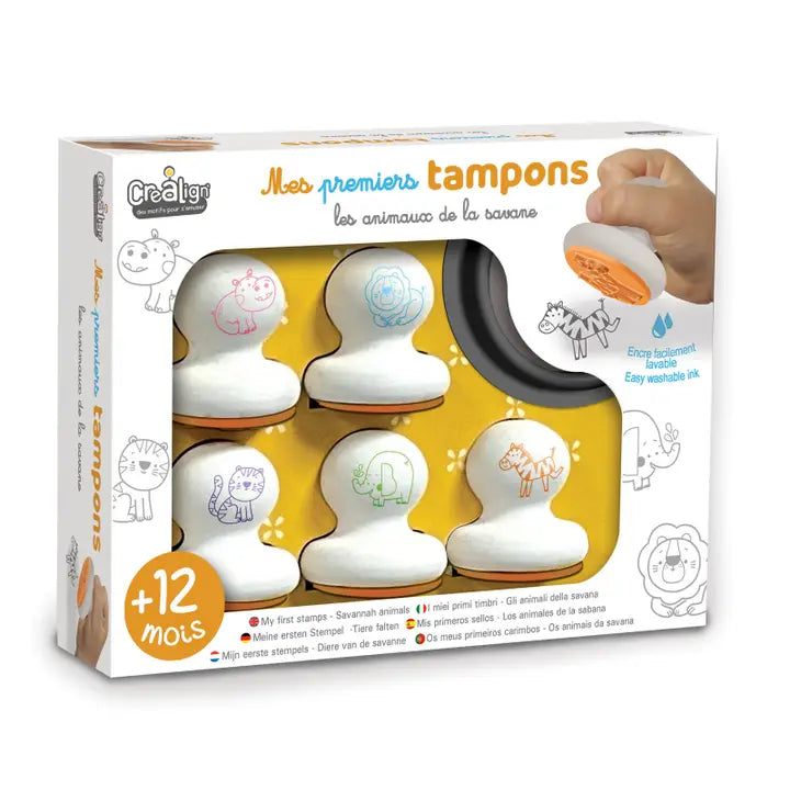 Crea Lign - Mijn Eerste Stempels Savannah Dieren (5-pack)
