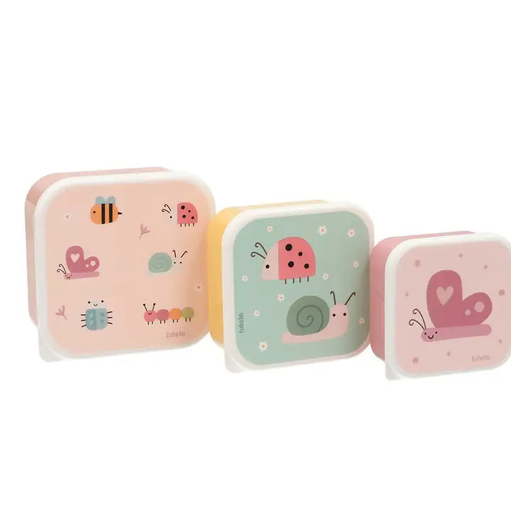 Tutete - Snackdoosjes Bugs (3-pack) | Multicolor