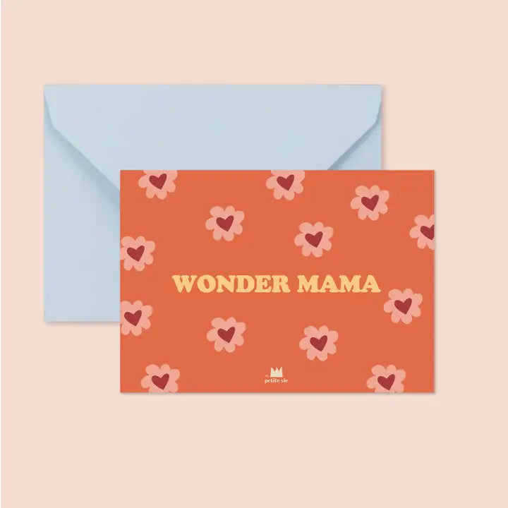 Ma Petite Vie - Wenskaart Wonder Mama | Gekleurde Envelop