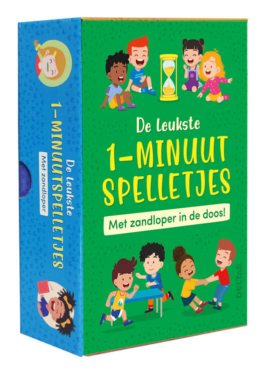 Deltas - Spel De Leukste 1 Minuut Spelletjes | Kaartspel met Zandloper