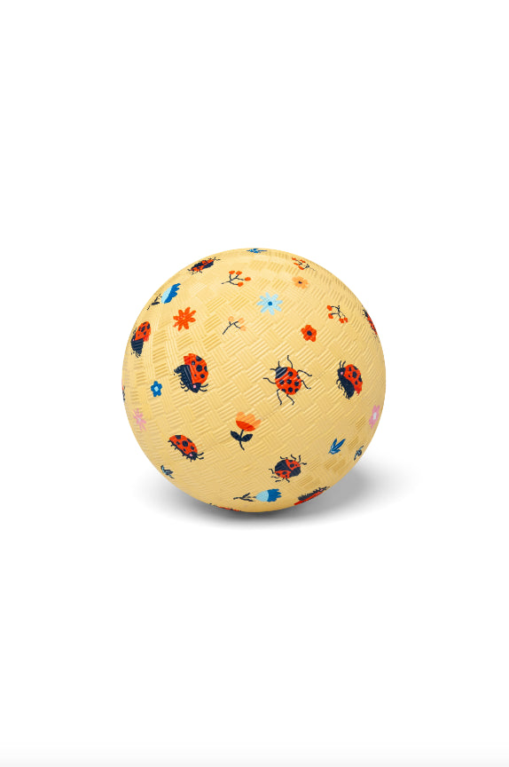 Little L - Speelbal Rubber Lieveheersbeestjes 13 cm | Lieveheersbeestjes Thema