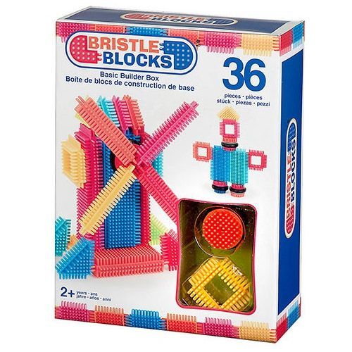 Bristle - Blokken met Borstelharen (36 stuks) | Bouwspeelgoed