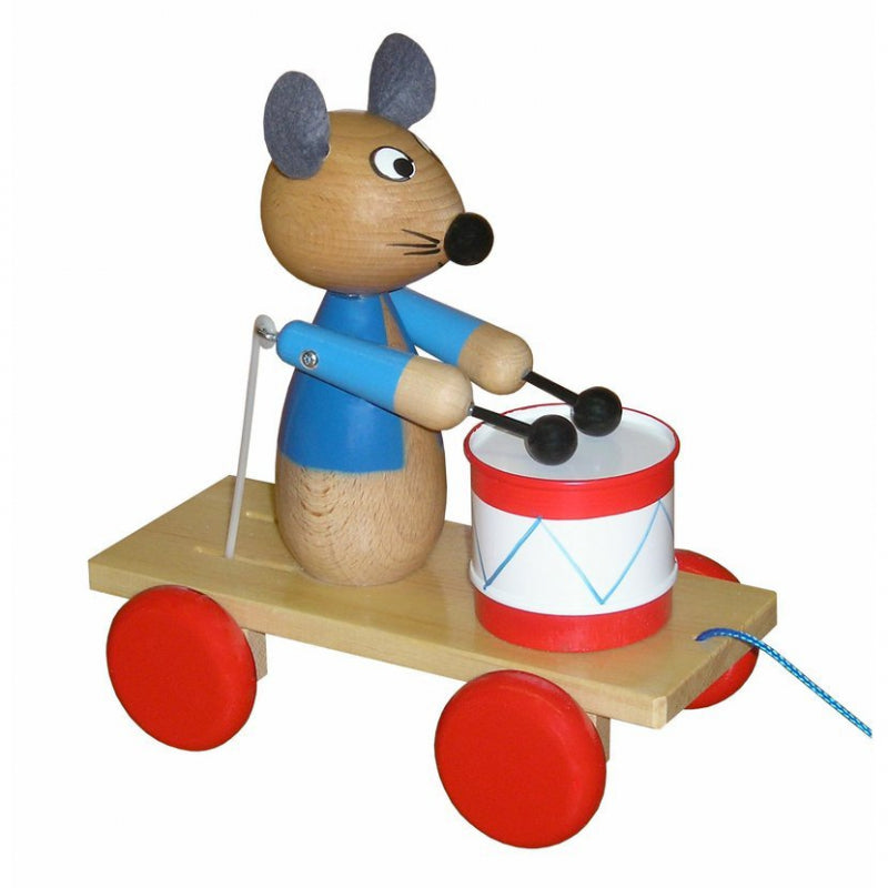Gebr. Simon - Trekfiguur Muis Met Trommel