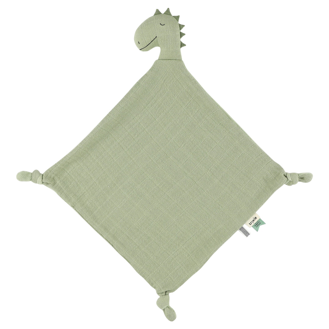 Trixie - Knuffeldoek Mr. Dino Bliss Sage | Zachte Mousseline