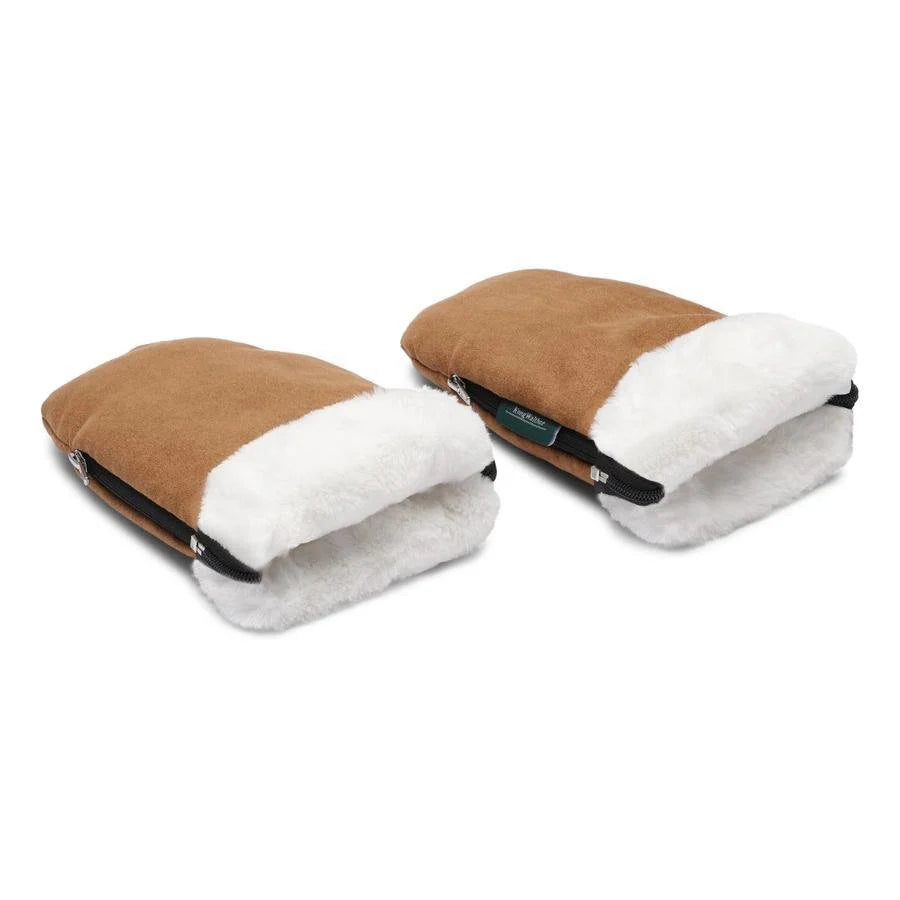 Wanten Kinderwagen Faux Suede Brown