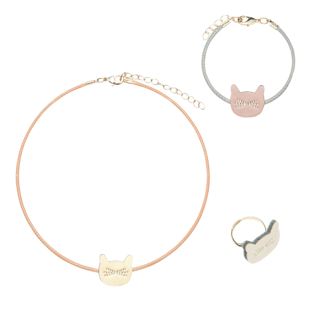 Halsketting + Armband Cute Cat No Bay