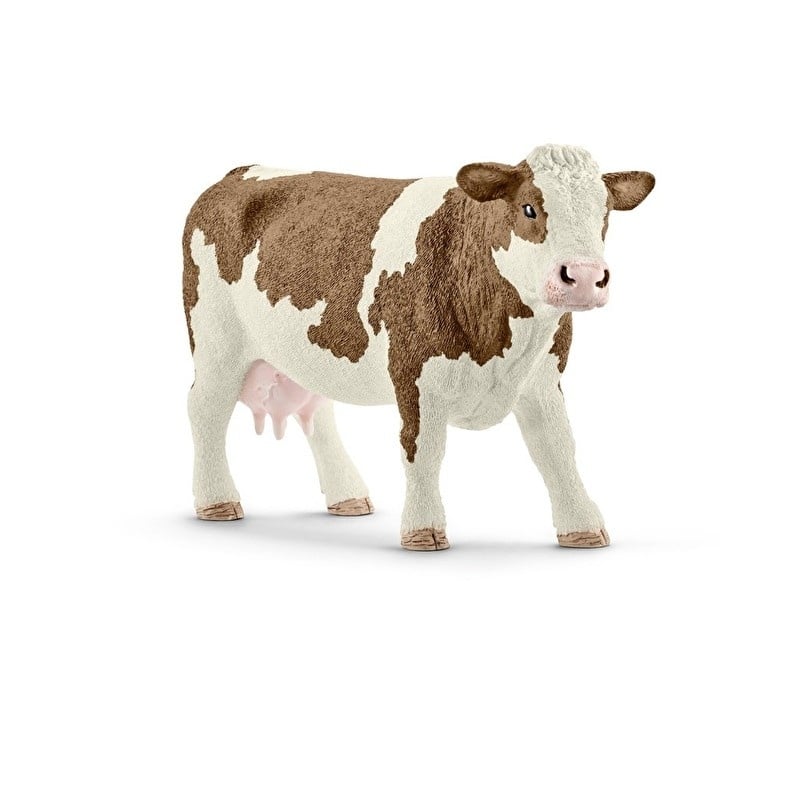 Schleich - Speelfiguur Simmental Koe | Bonte Koe