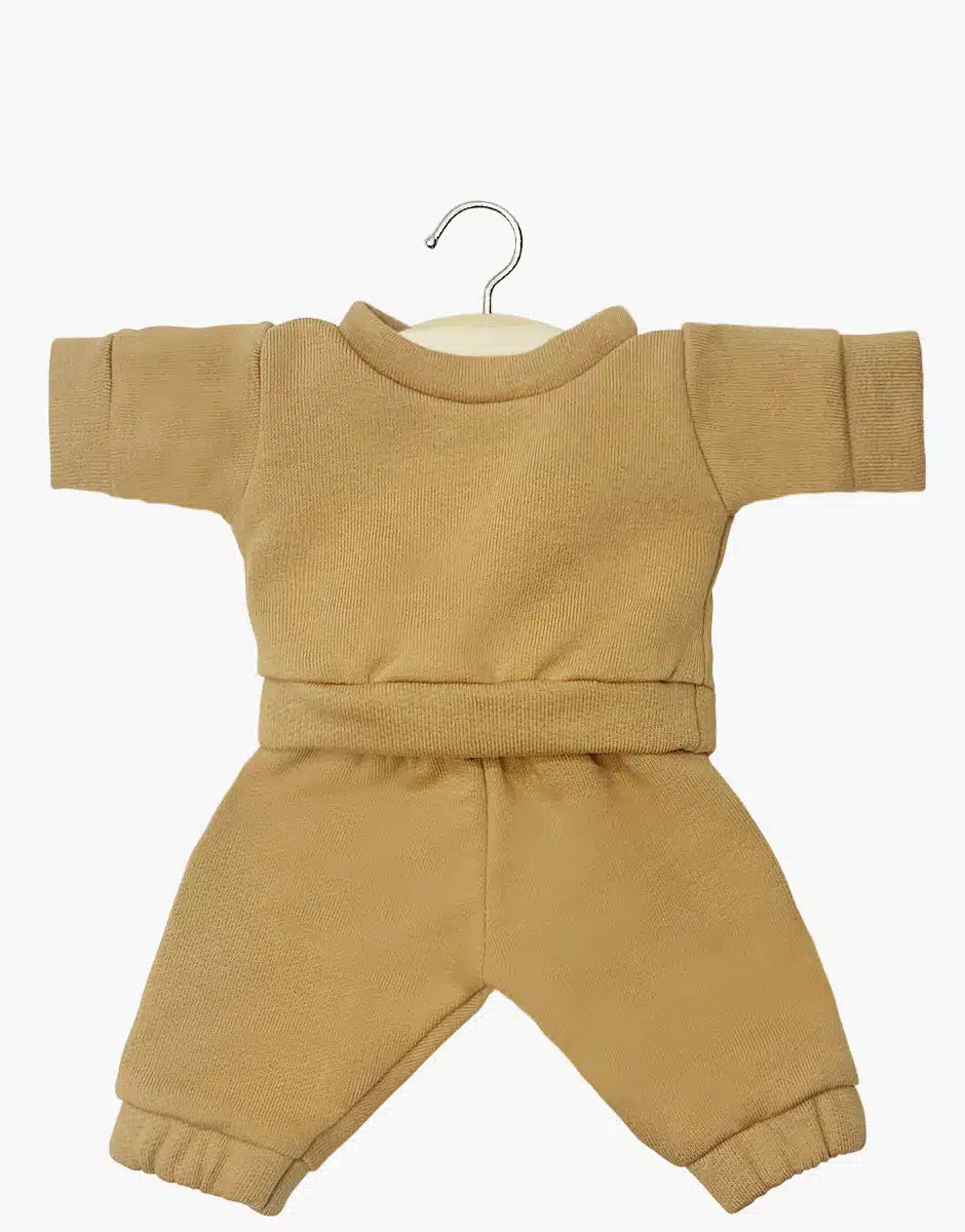 Minikane - Ensemble Pop Liam Fleece Havana | Voor Poppen van 34 cm