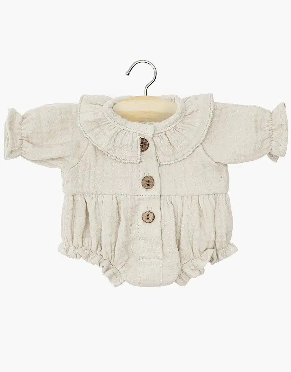 Minikane - Body Pop Leonore Cotton Gauze Beige | Voor Poppen van 34 cm