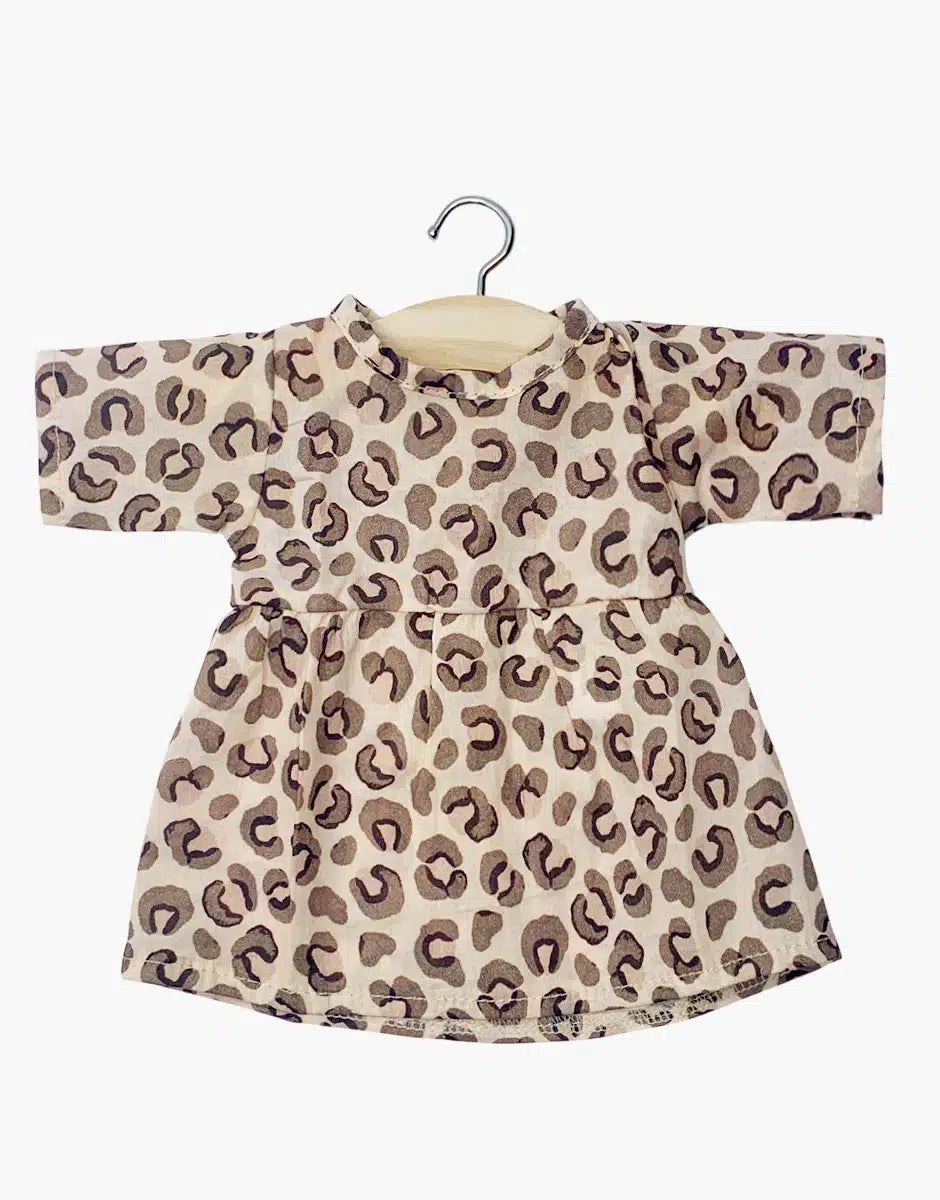 Minikane - Jurk Pop Faustine Cotton Leo | Voor Poppen van 34 cm