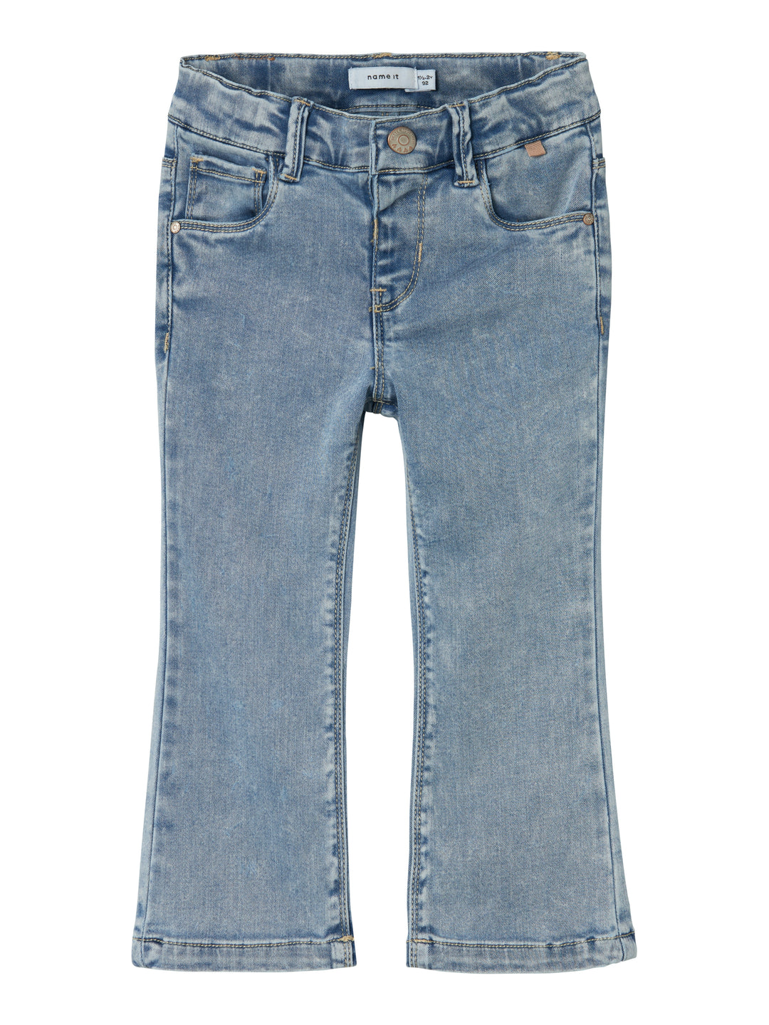 Jeans Broek Salli Bootcut Light Blue Bleached Denim