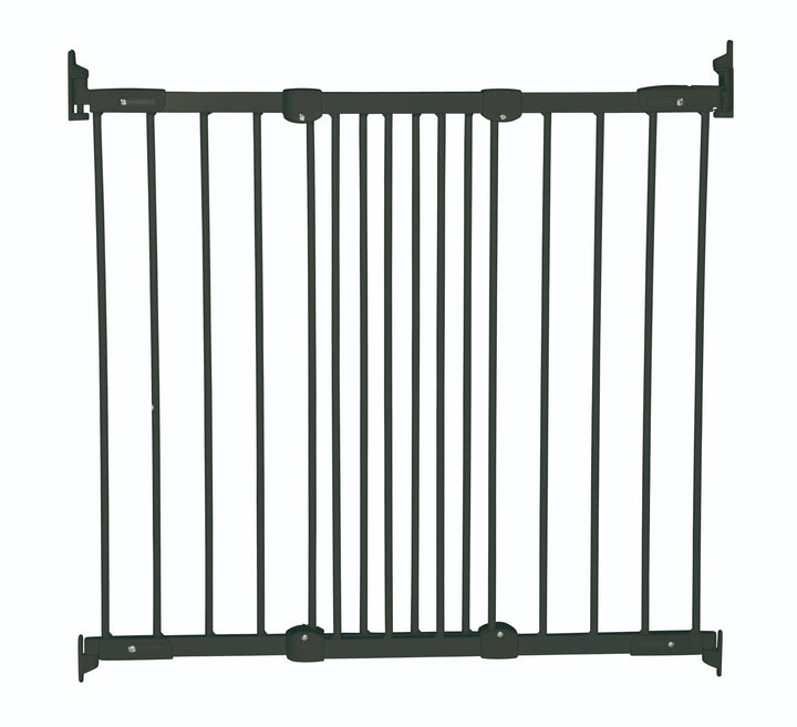 BabyDan Ebba zwart wandgemonteerd deurhekje 67-105.5 cm, verstelbaar en schuin monteerbaar