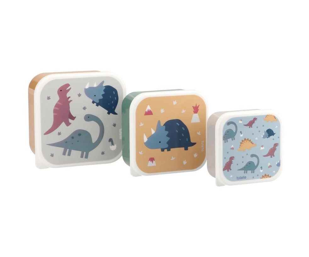 Tutete - Snackdoosjes Dinos World (3-pack) | Multicolor
