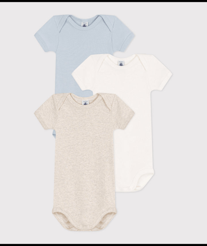 Body Korte Mouwen Sand Melange / Blue / White Variante 1 (3pack)