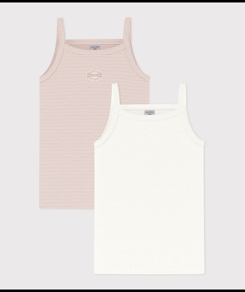 Onderhemd Bretel Pink / White Variante 1 (2pack)