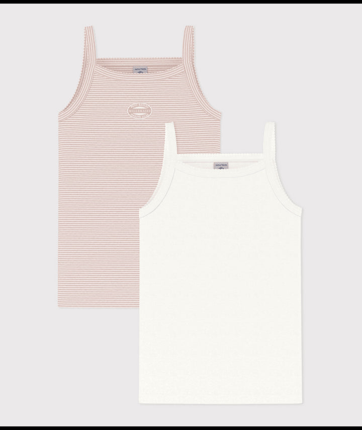 Onderhemd Bretel Pink / White Variante 1 (2pack)