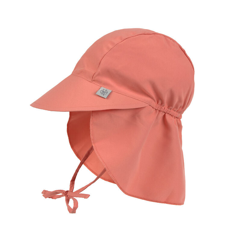 Lassig - Zonnehoedje Flap Hat | Coral