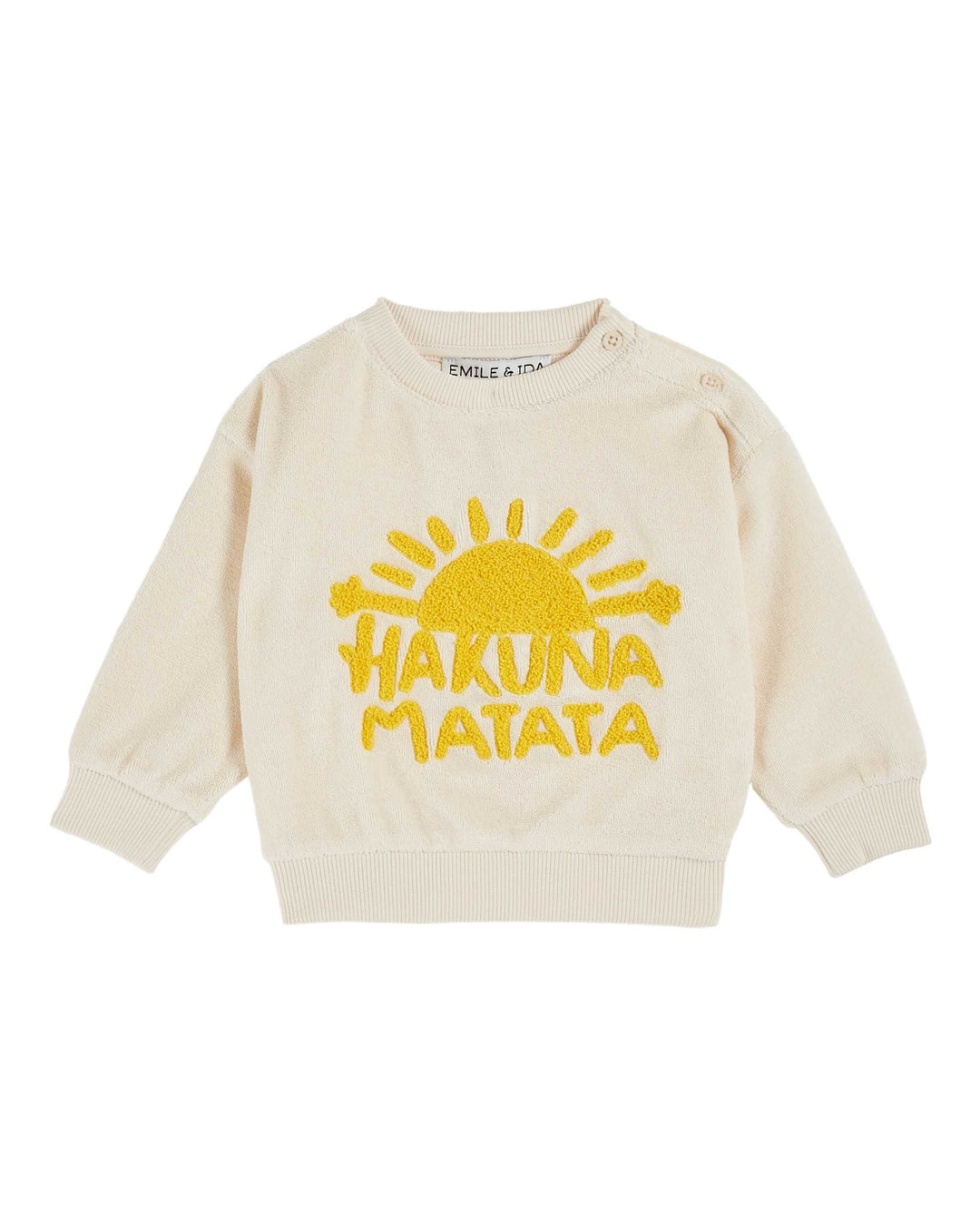 Sweater Baby Hakuna Embroidered Creme