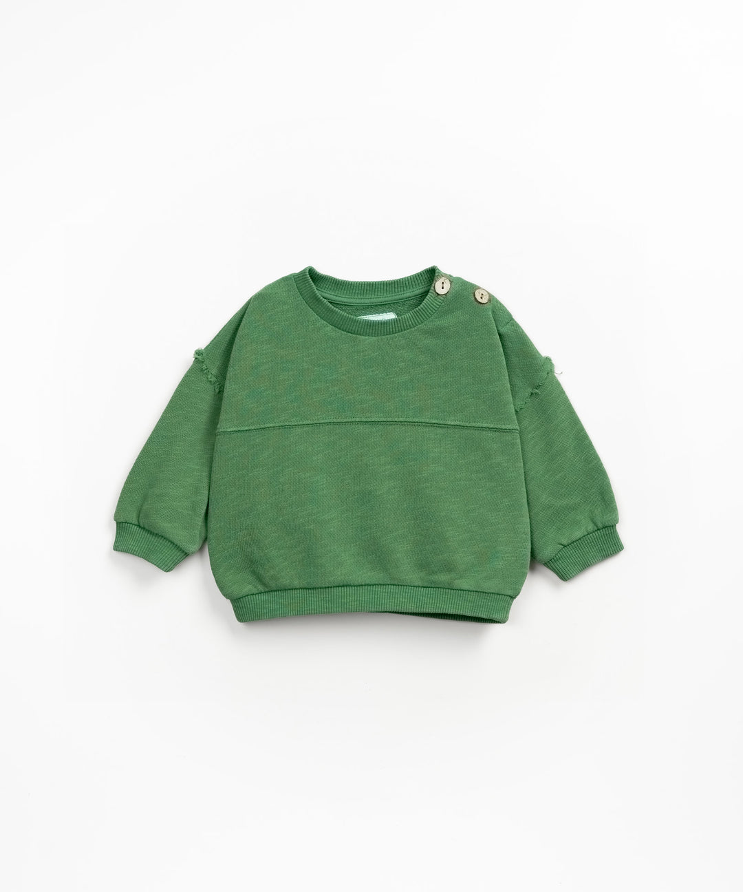 Sweater Border Button Fleece Botanical