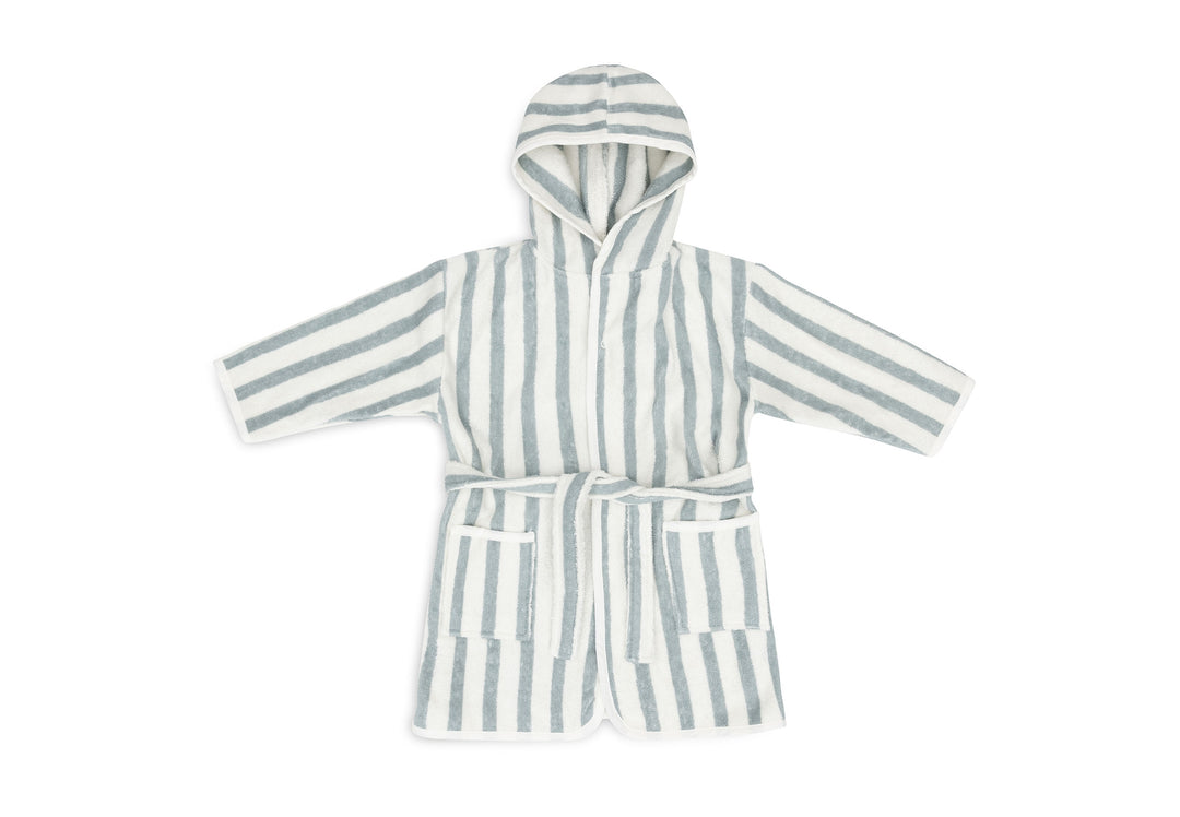 Badjas Terry Stripe Sea Green 3-4 jaar