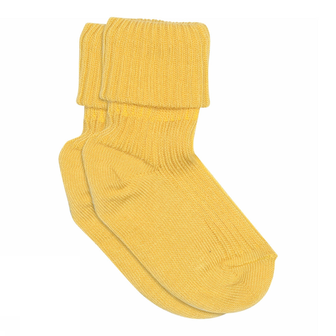 Sokken Cotton Rib Misted Yellow