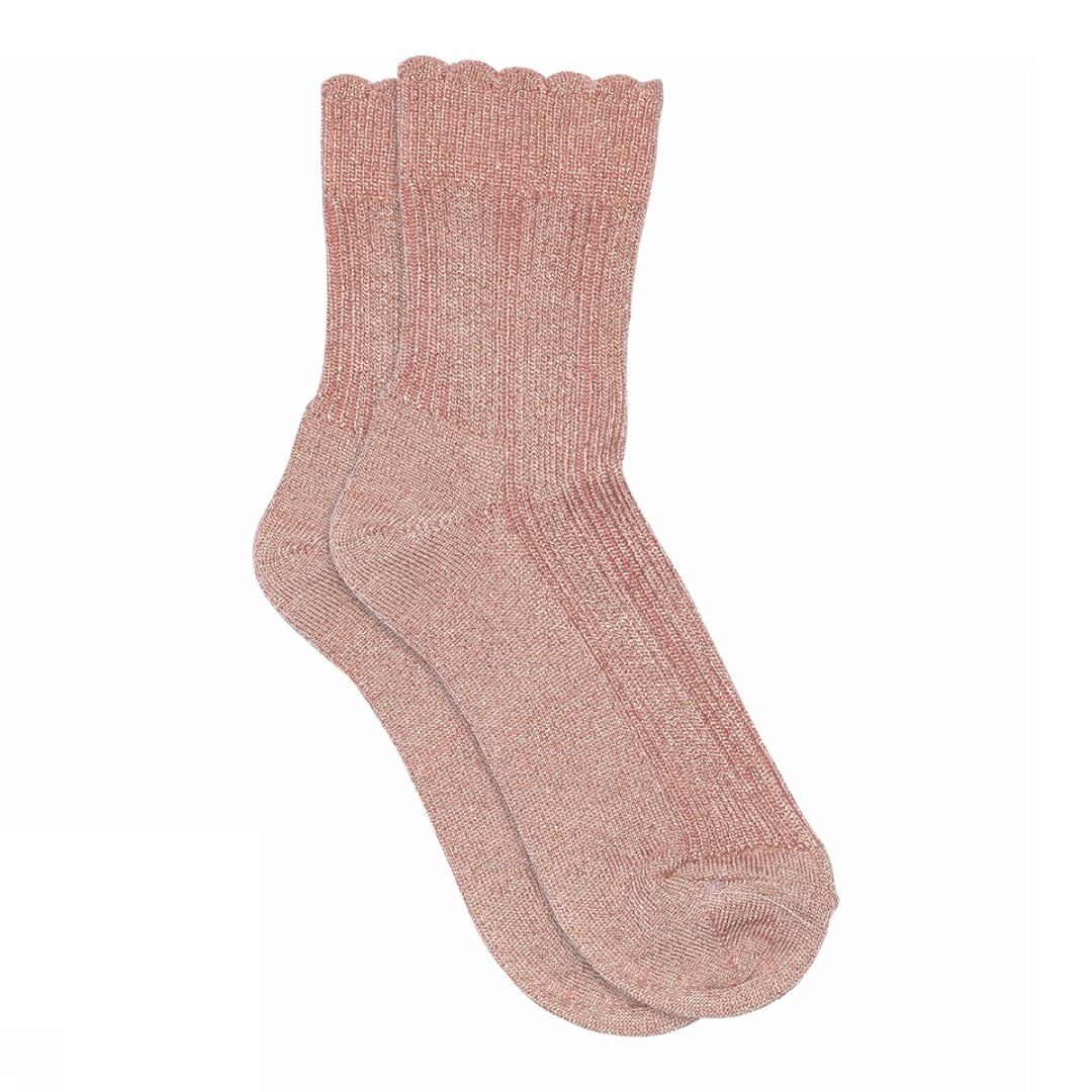 Sokken Celosia Glitter Silver Pink