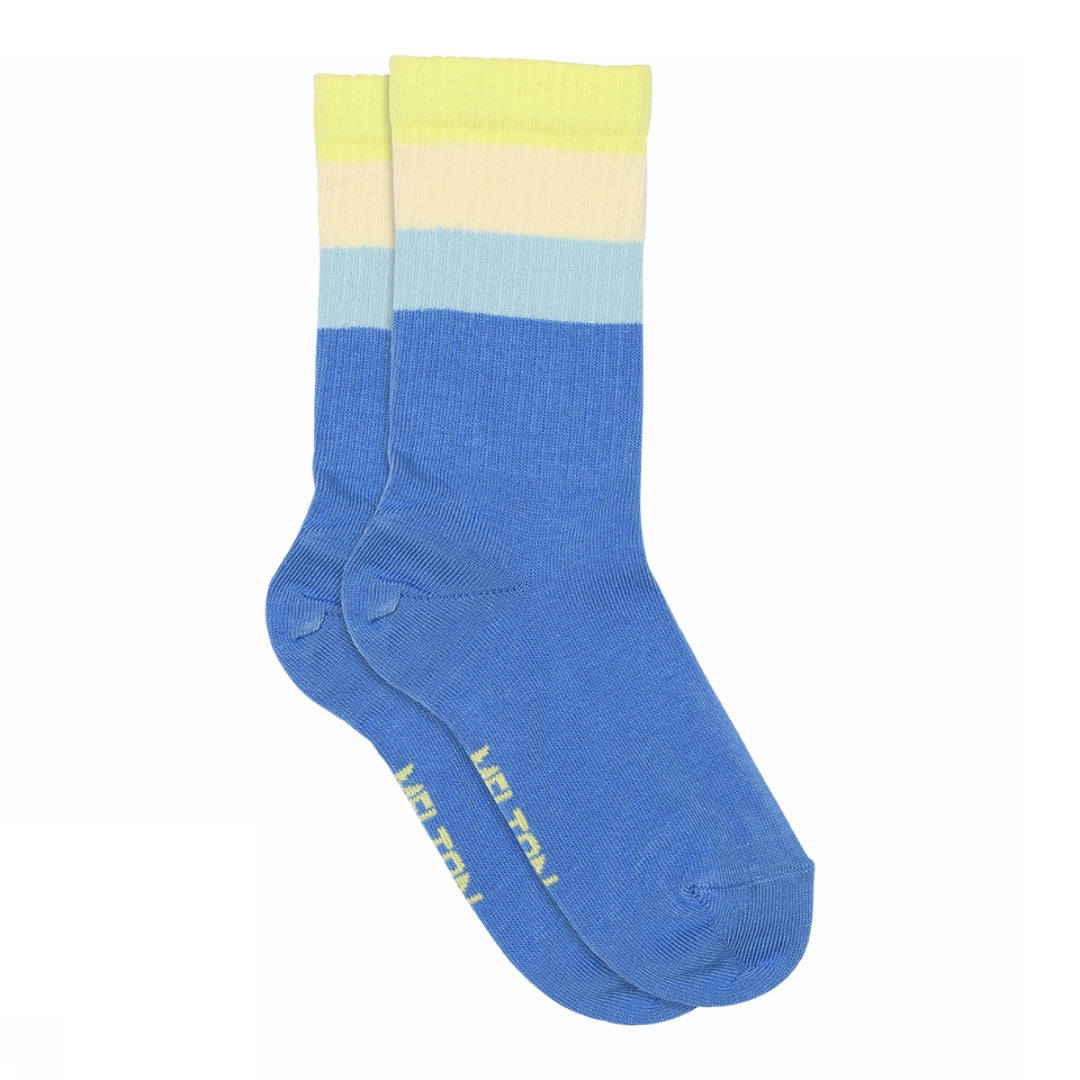 Sokken Wide Stripes Super Sonic Blue