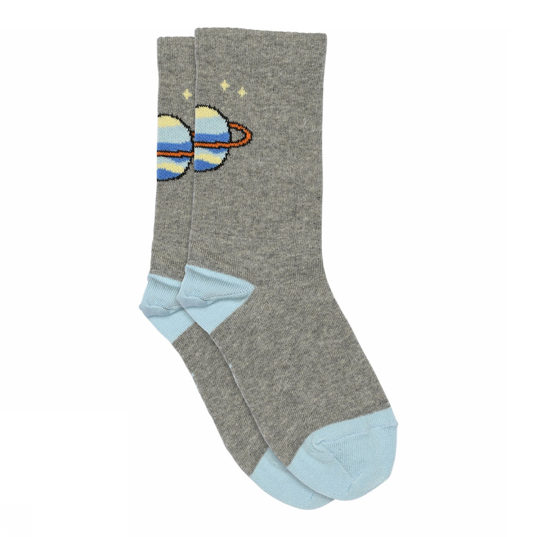 Sokken Planet Light Grey Melange