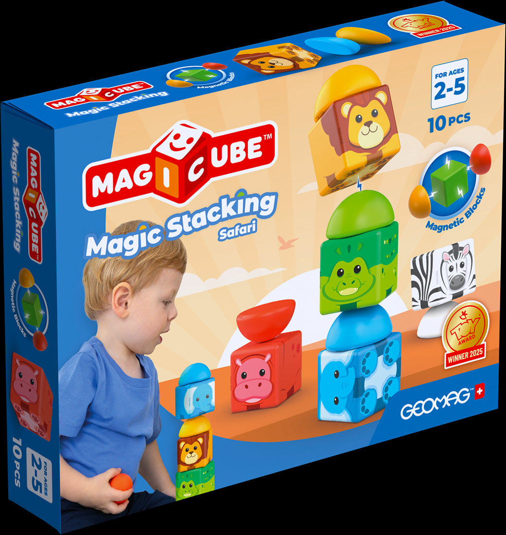 Geomag - Blokken Magicube Stacking Safari (10 stuks)