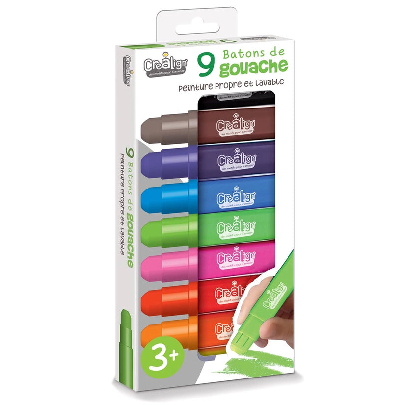 Crea Lign - Potloden Gouachestokjes (9-pack)
