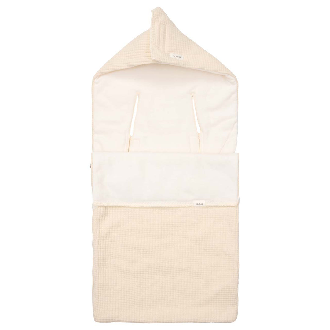 Voetenzak 3 / 5 Puntsgordel Malaga Cotton Fleece Warm White