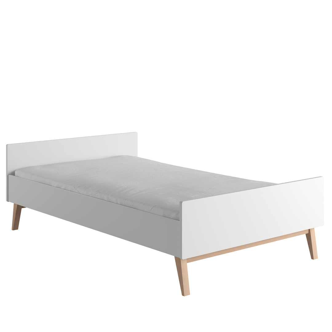 Pinio - Bed 120 x 200 cm Swing | White