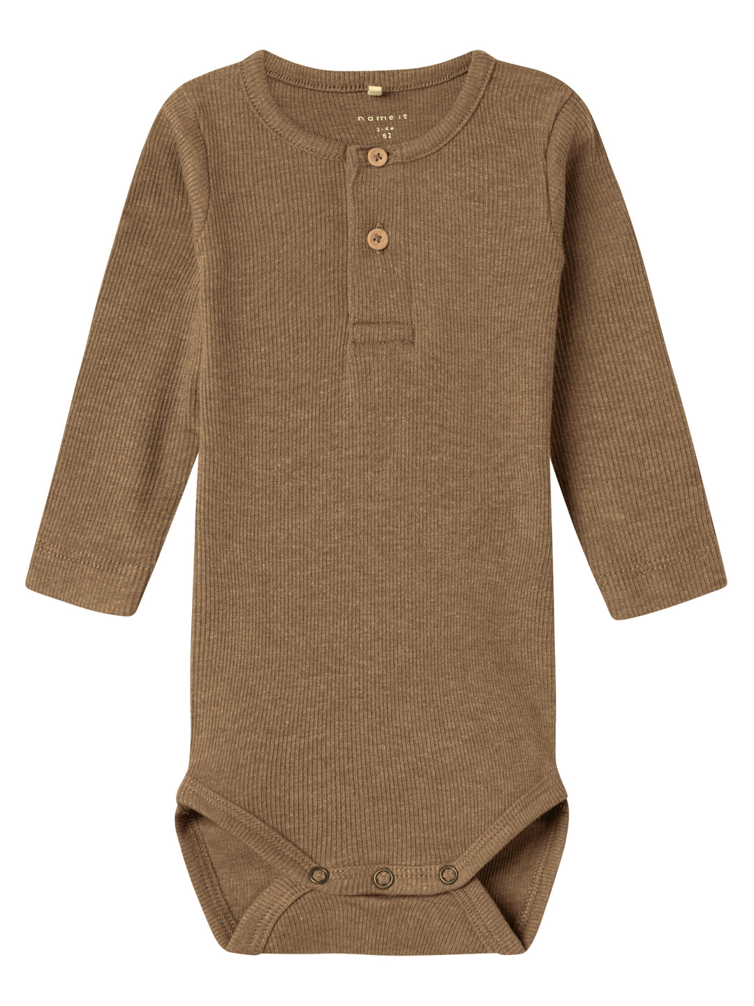 Name It - Body Kab Button Lange Mouw | Toasted Coconut
