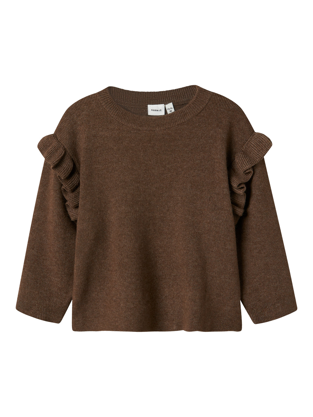 Trui Nalia Ruffle Knit Peppercorn