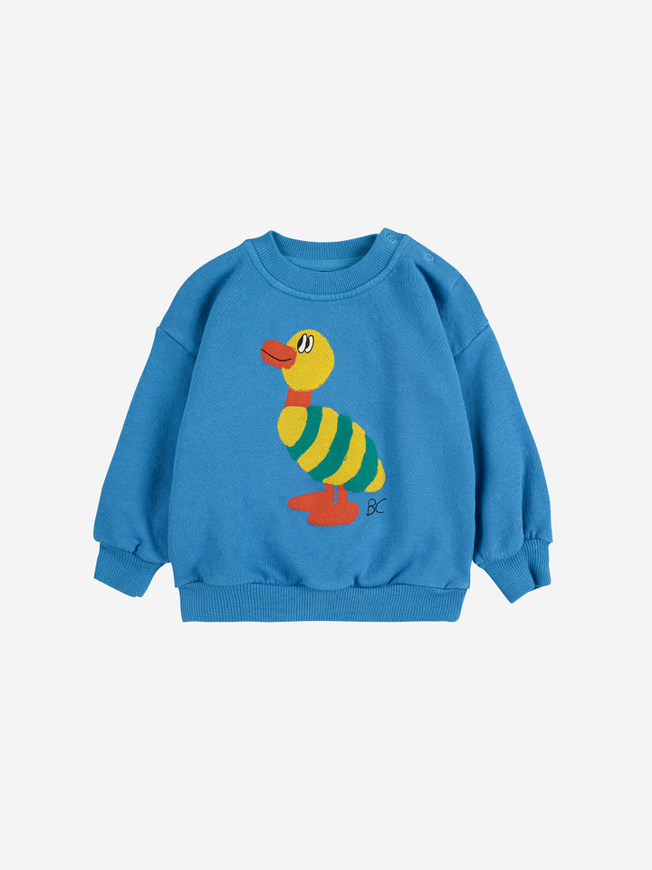 Bobo Choses - Sweater Baby Striped Duck Blue