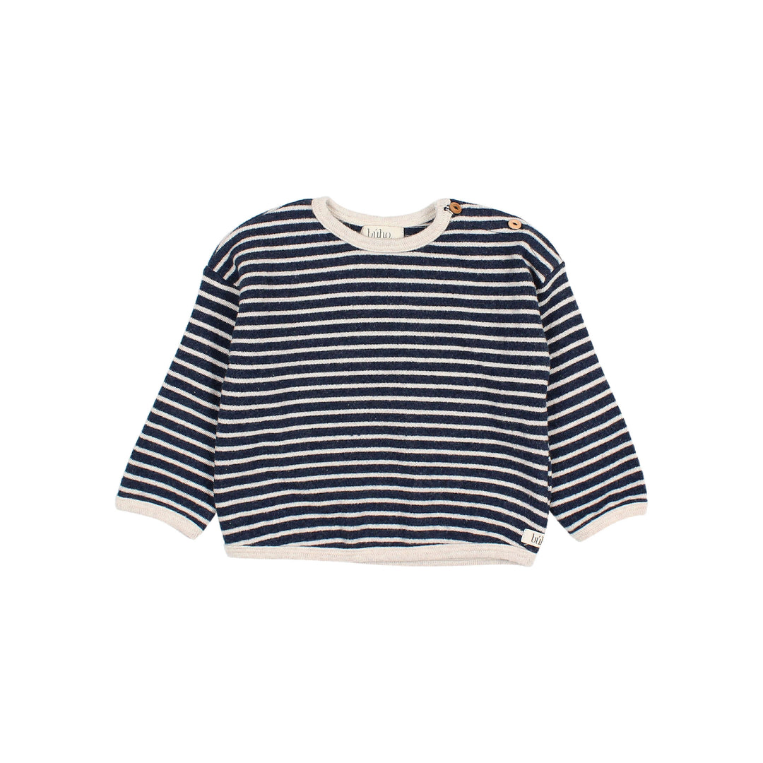 Búho - Sweater Baby Soft Jersey Stripes Navy