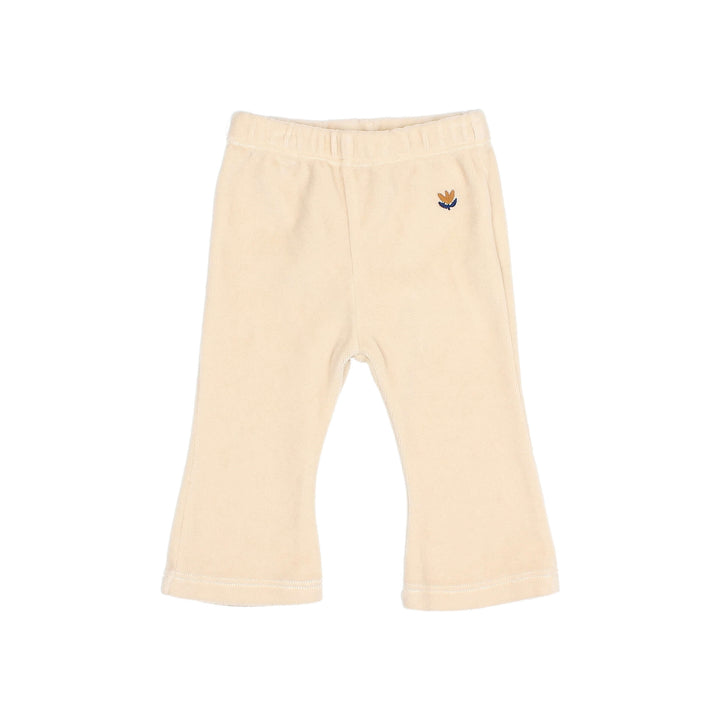 Búho - Legging Baby Tulip Velvet Flare Ivory