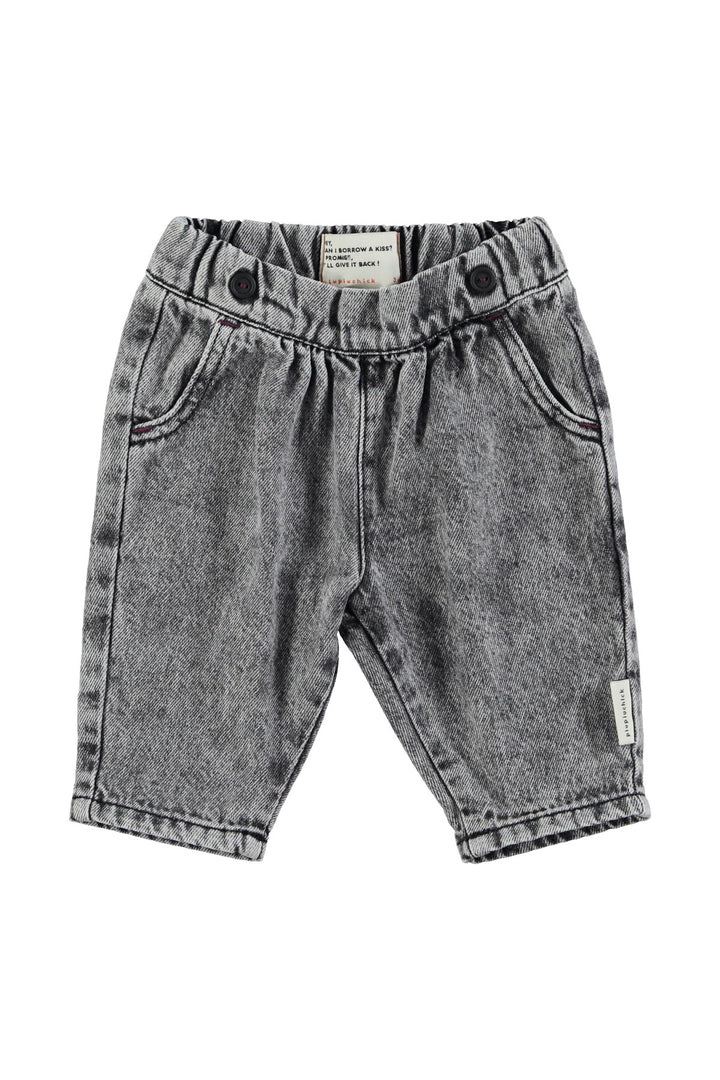 Piupiuchick - Jeans Broek Baby Faded Denim Washed Black
