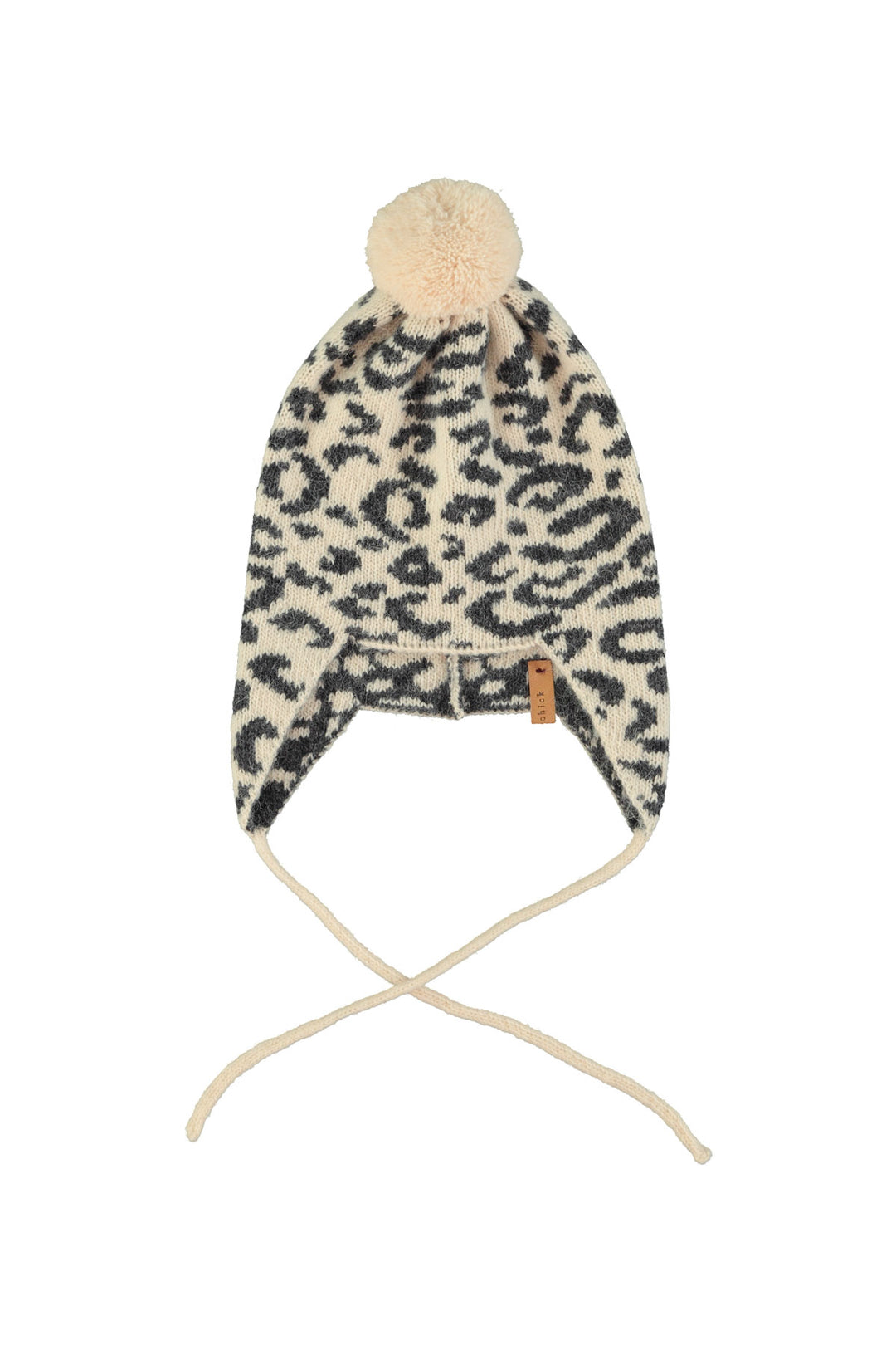 Piupiuchick - Muts Baby Knitted Animal Light Pink / Black