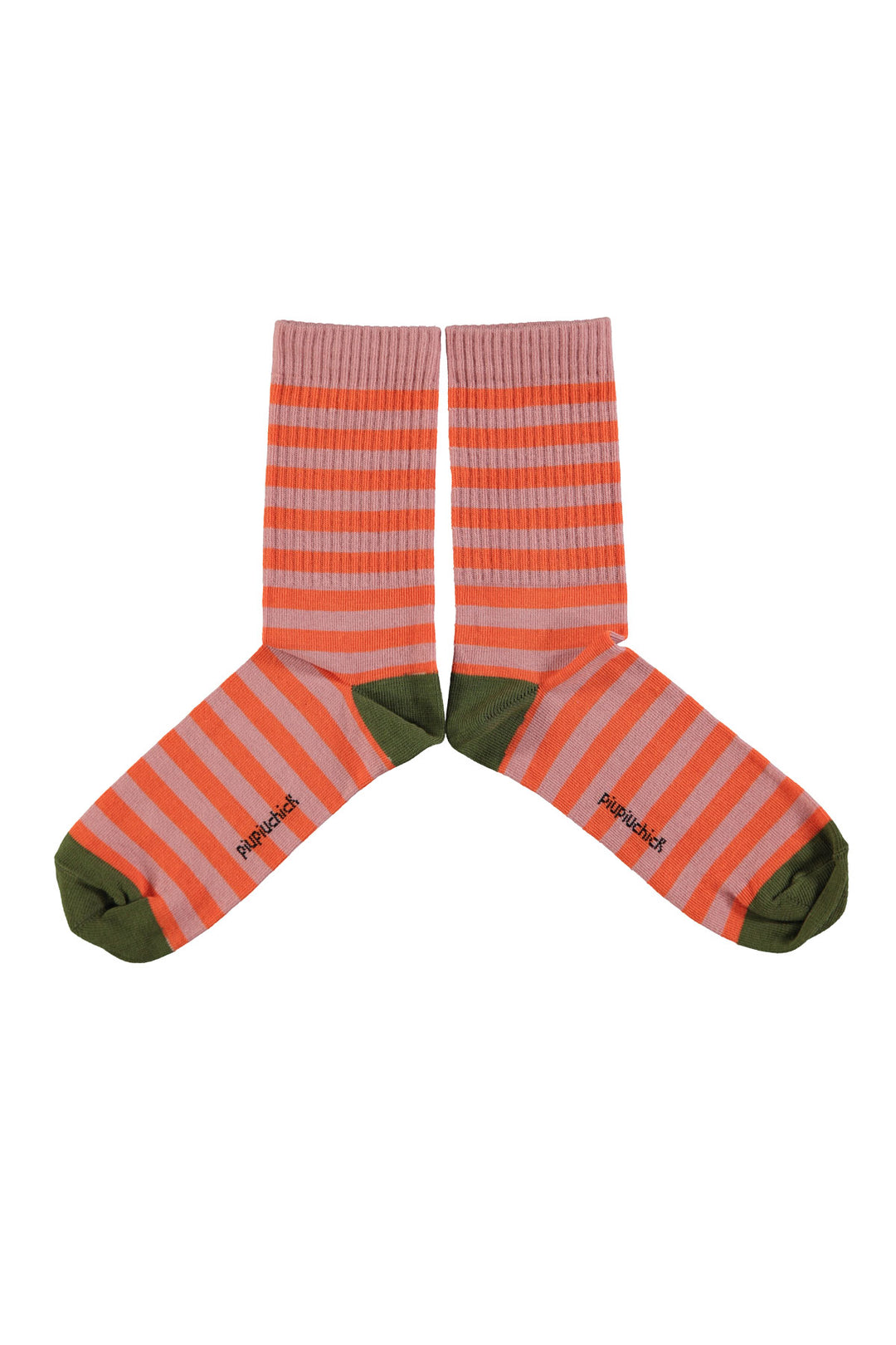 Piupiuchick - Sokken Stripes Pink / Orange