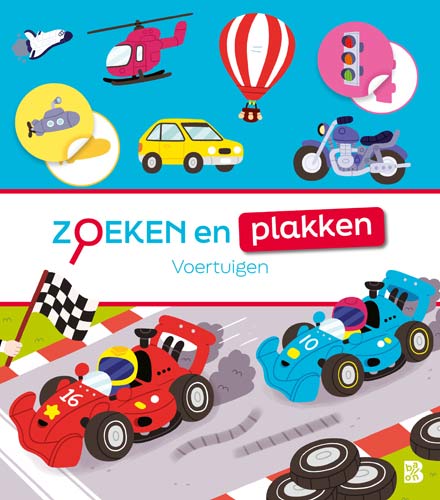 Standaard - Boek Zoeken En Plakken Voertuigen | Met Stickers