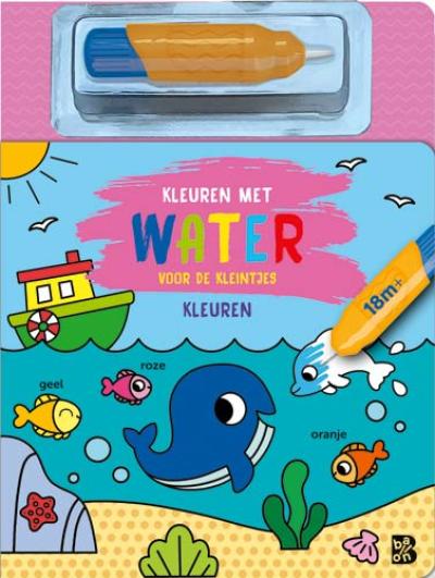 Standaard - Boek Kleuren Met Water Voor De Kleintjes | Kartonboek