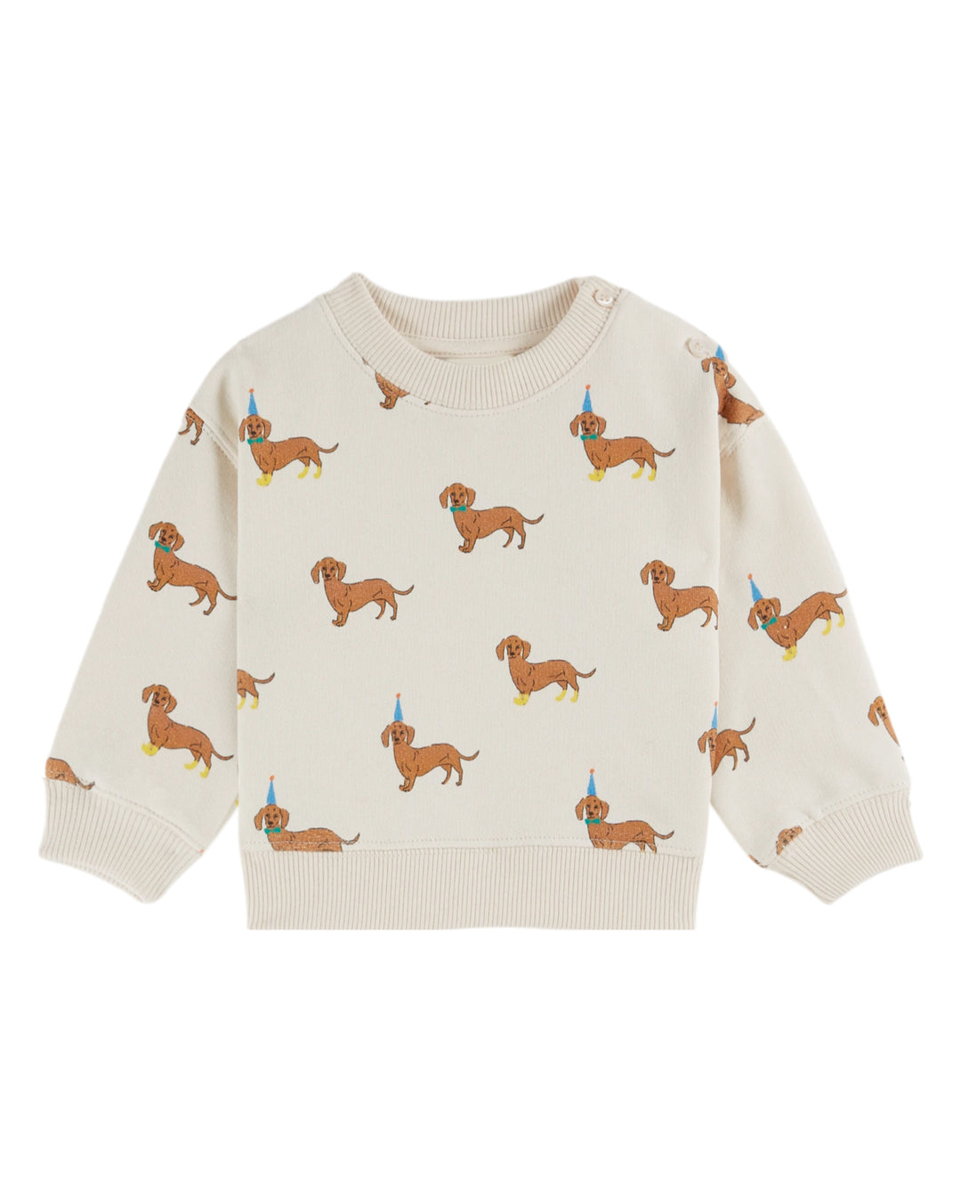 Emile et Ida - Sweater Baby Dog All Over Printed Creme