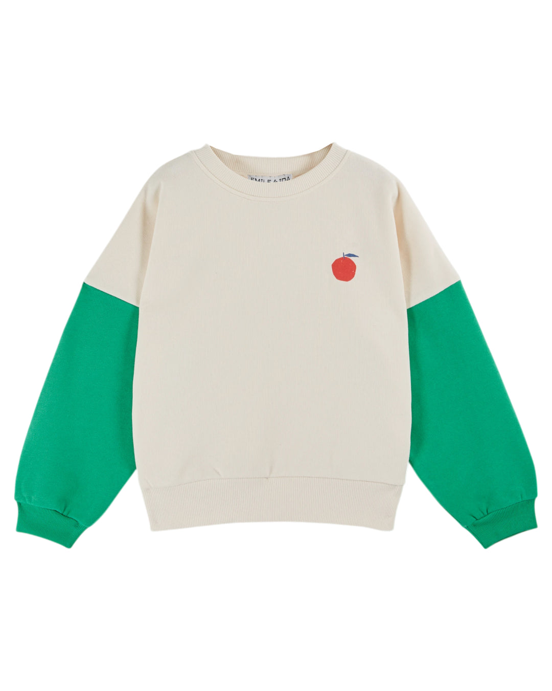 Emile et Ida - Sweater Wasabi Fleece Creme