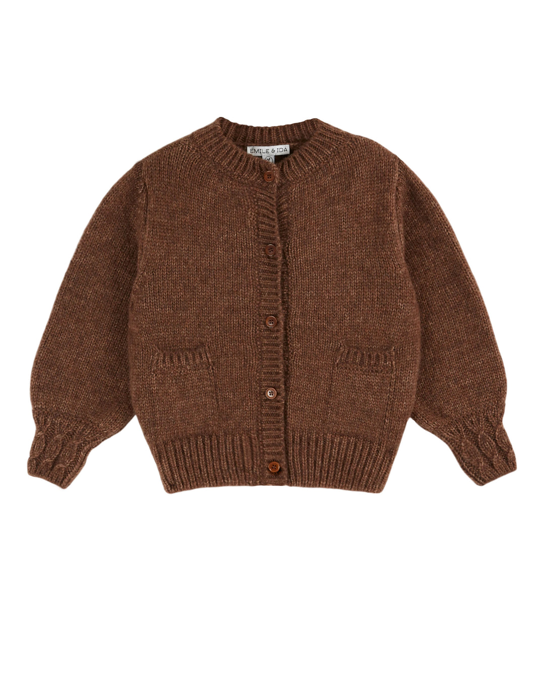 Emile et Ida - Cardigan Cuddly Chataigne