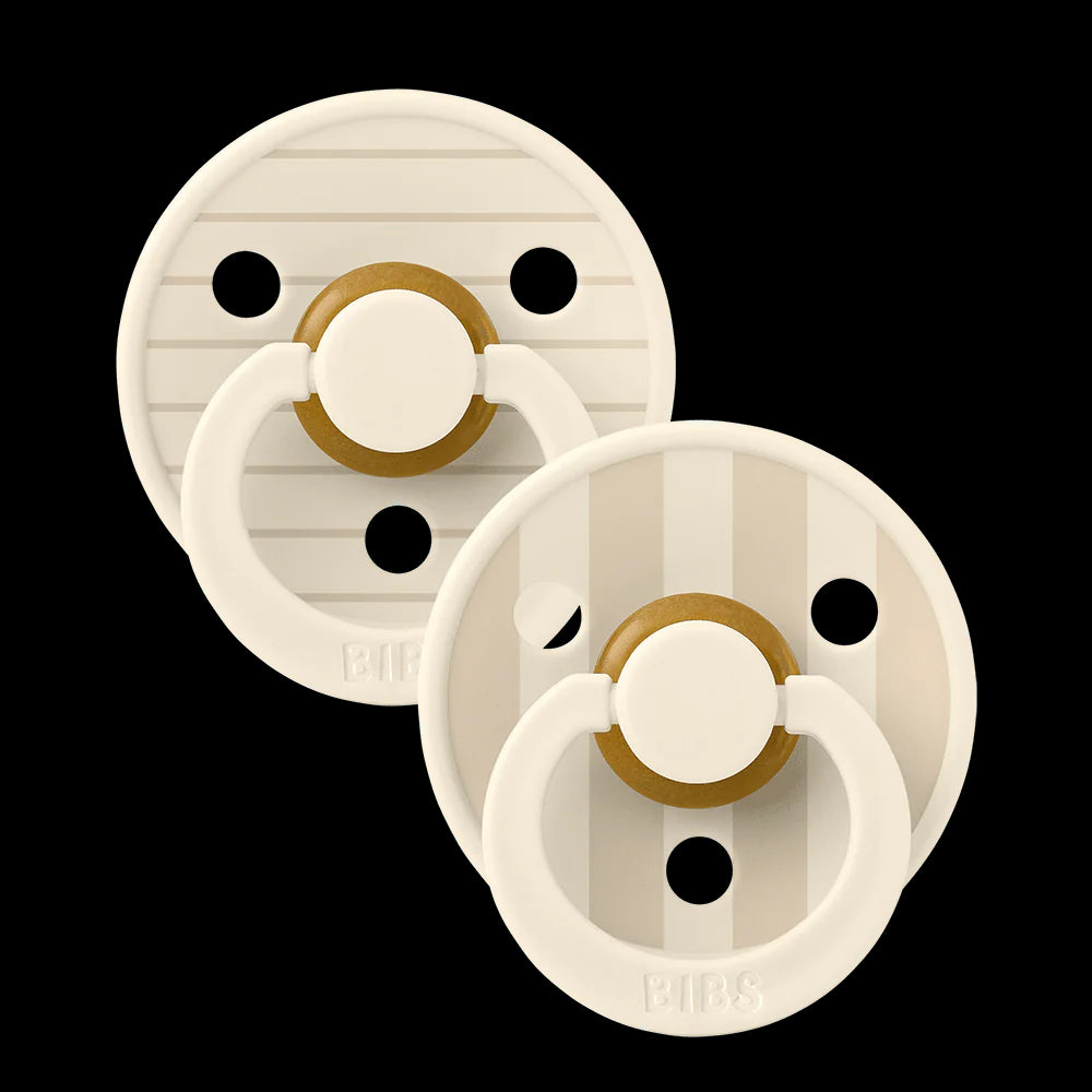 Bibs - Set Fopspenen Studio Duo Pin Vanilla | 0-6 Maanden
