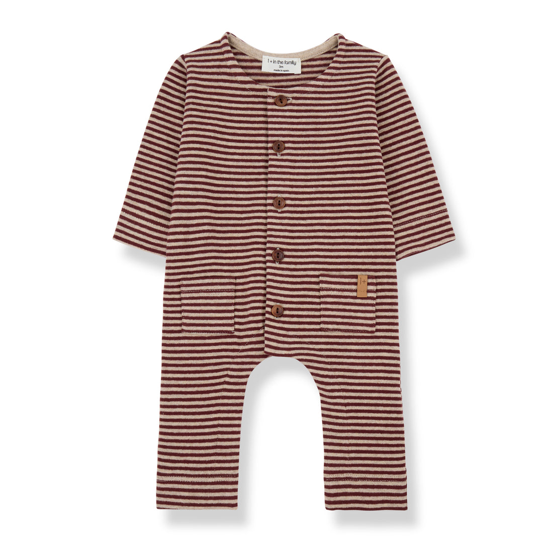 1+ In The Family - Kruippakje Albert Stripes Melanzana