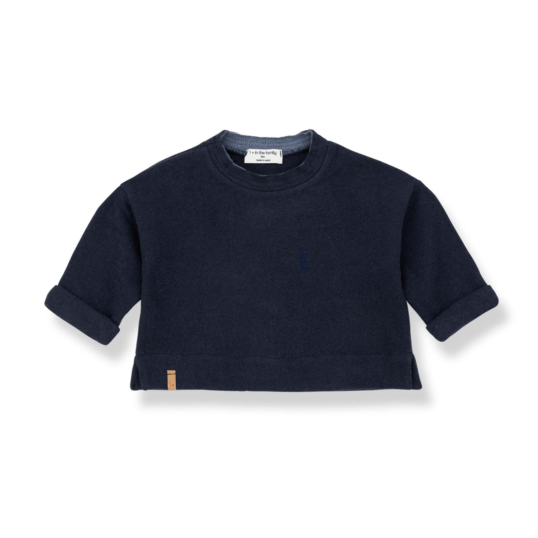 1+ In The Family - Sweater Felix Dark Blue