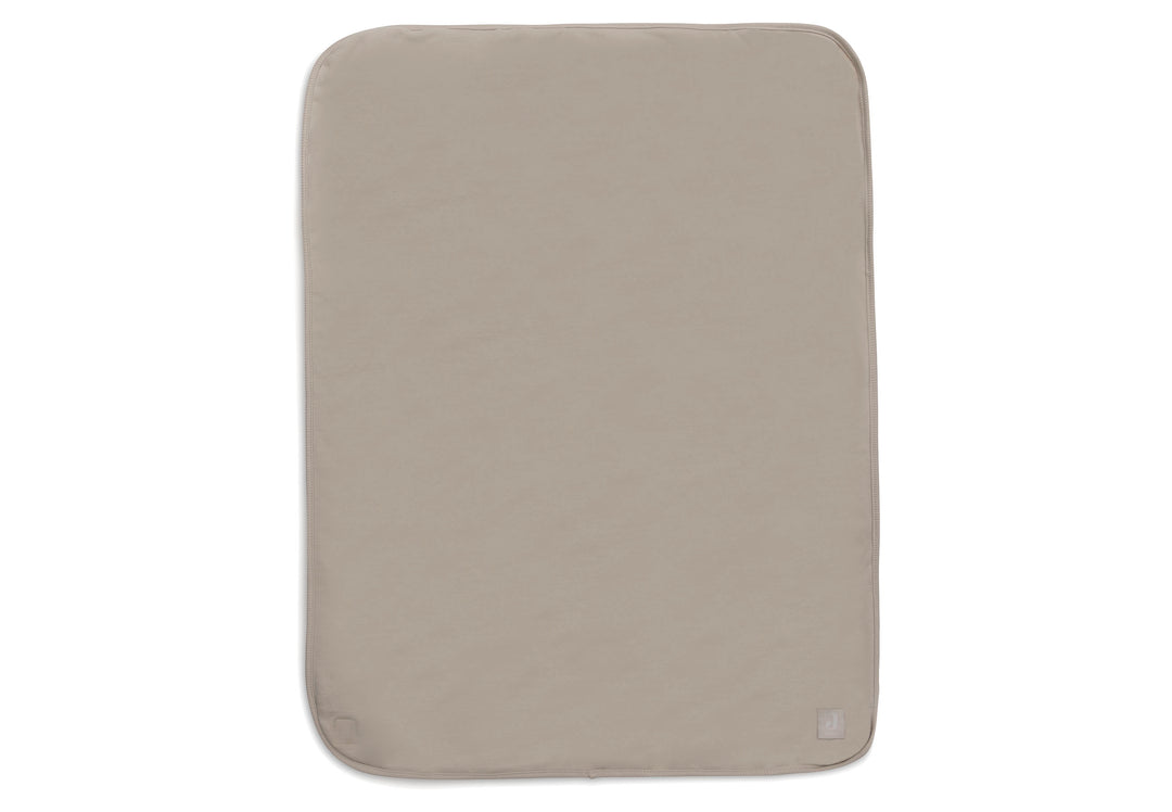 Jollein - Deken Ledikant 100 x 150 cm Basic Jersey Sherpa Warm Sand