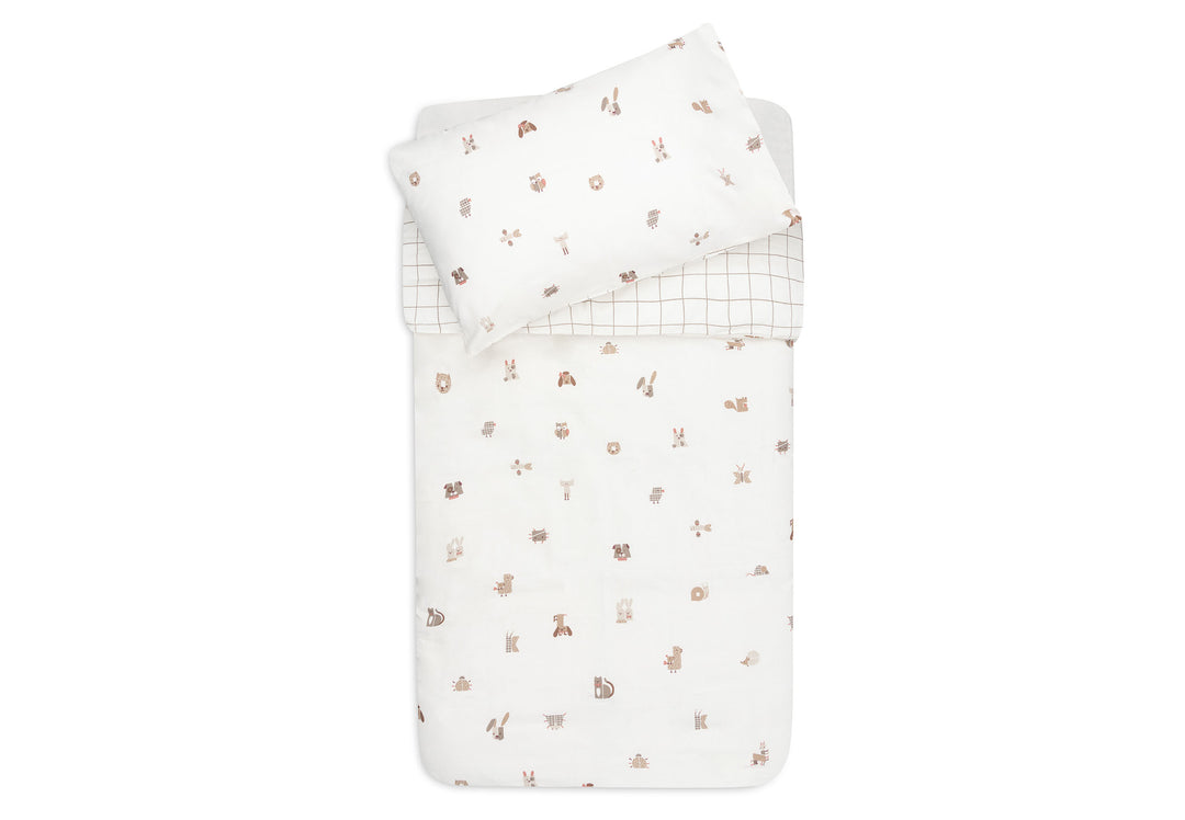 Jollein - Donsovertrek Bed 100 x 140 cm Animal Friends